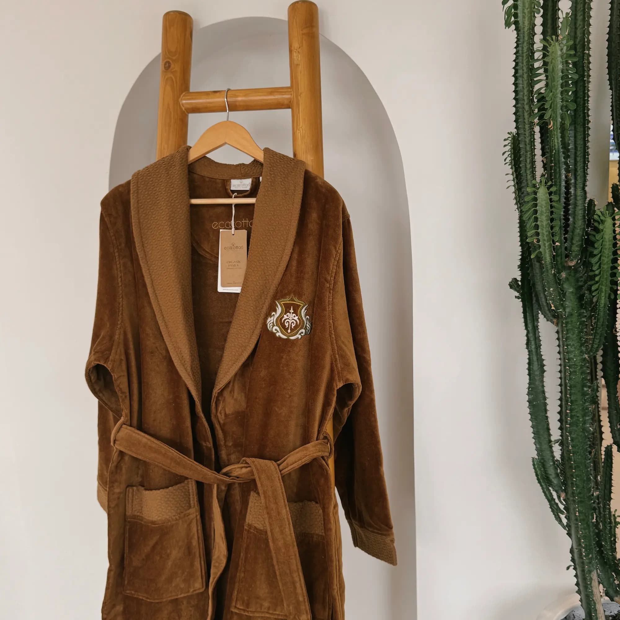 ست حوله تن پوش 4 تکه مردانه برند ecocotton مدل Farah — تصویر ۶