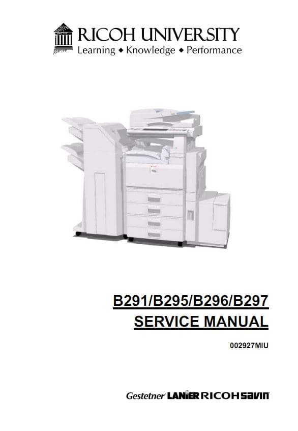 سرویس منوال فتوکپی ریکو Ricoh mp 3500 4500