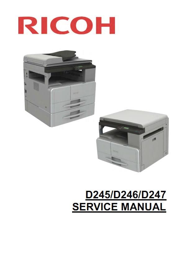 سرویس منوال فتوکپی ریکو آفیشیو Aficio 2014d