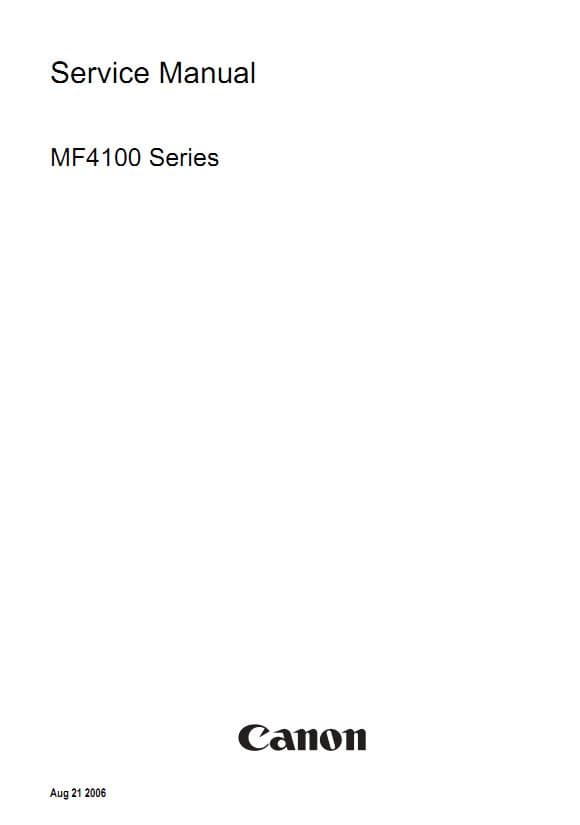 سرویس منوال پرینتر چندکاره کنون سری Canon Mf 4100 series