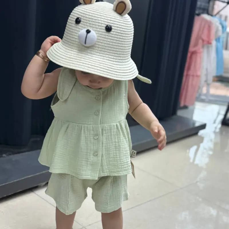 تاپ و شورتک دخترانه بهاری مدل نیلا کد 4253 — تصویر ۴