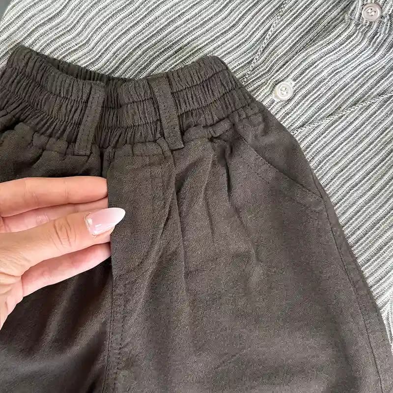 ست شومیز و شلوارک بچگانه لینن کد 1348 — تصویر ۸