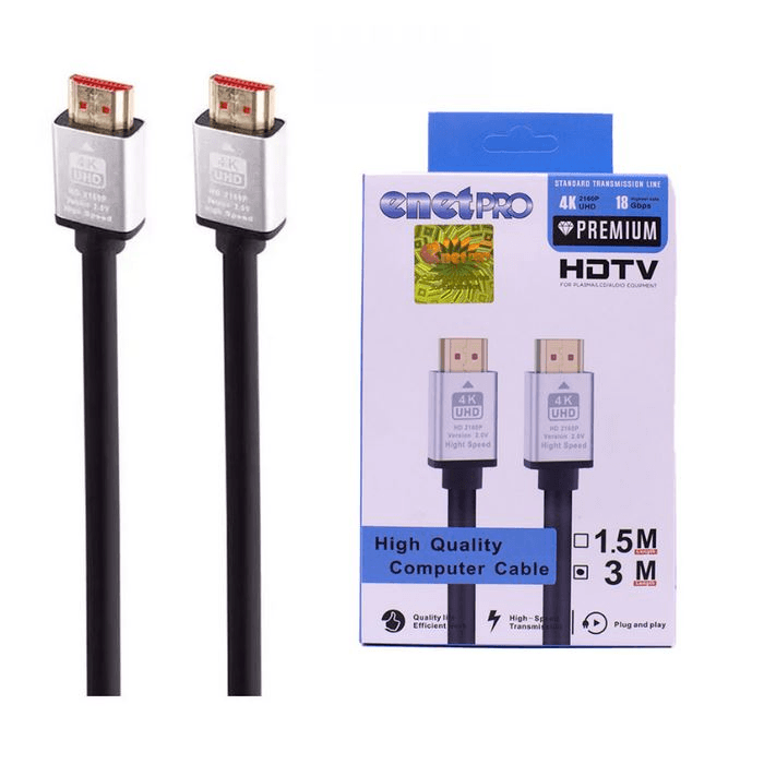 کابل تصویر HDMI به طول 3 متر اینت پرو EnetPro