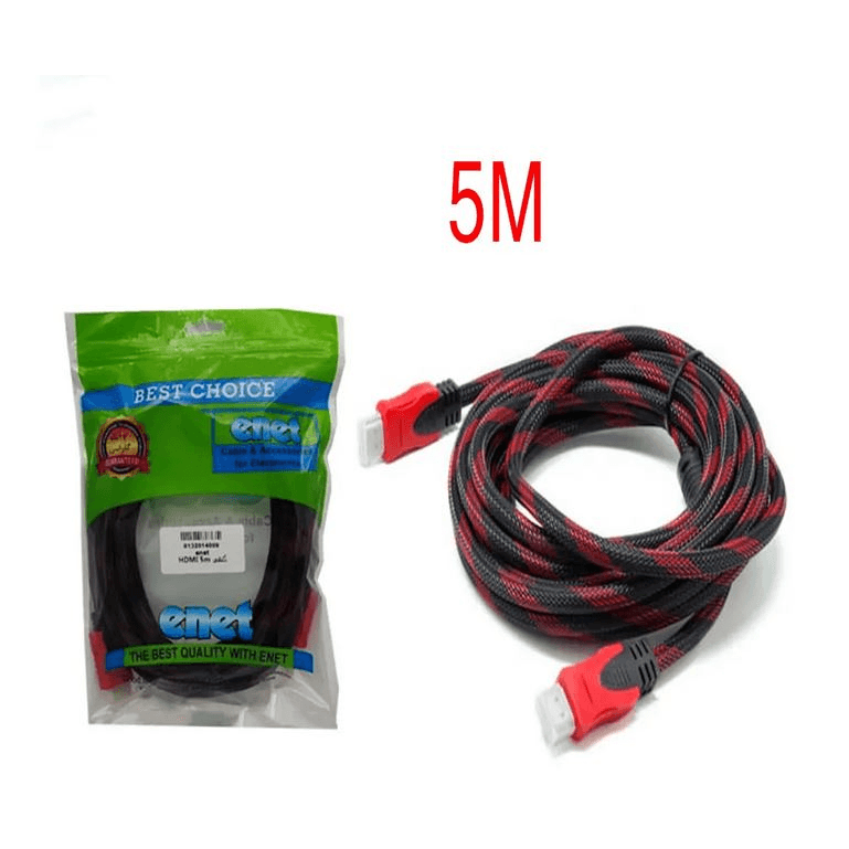 کابل تصویر HDMI کنفی به طول 5 متر اینت Enet — تصویر ۲