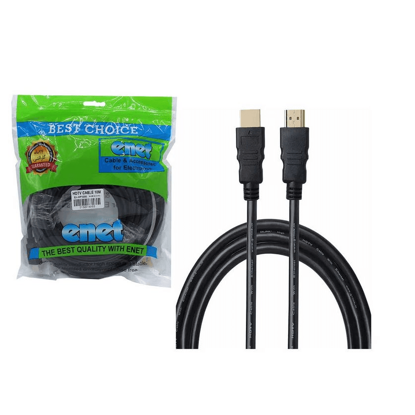 کابل تصویر HDMI به طول 10 متر Pvc اینت Enet — تصویر ۲