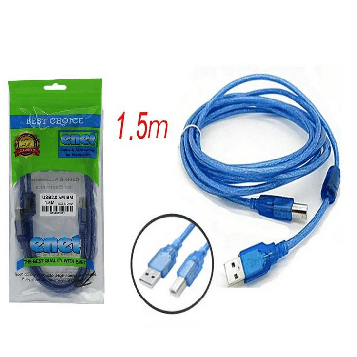 کابل usb پرینتر 1٫5 متری شیلددار اینت — تصویر ۲