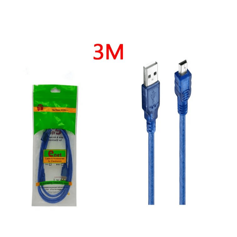 کابل 3 متری mini usb شیلددار ای نت Enet