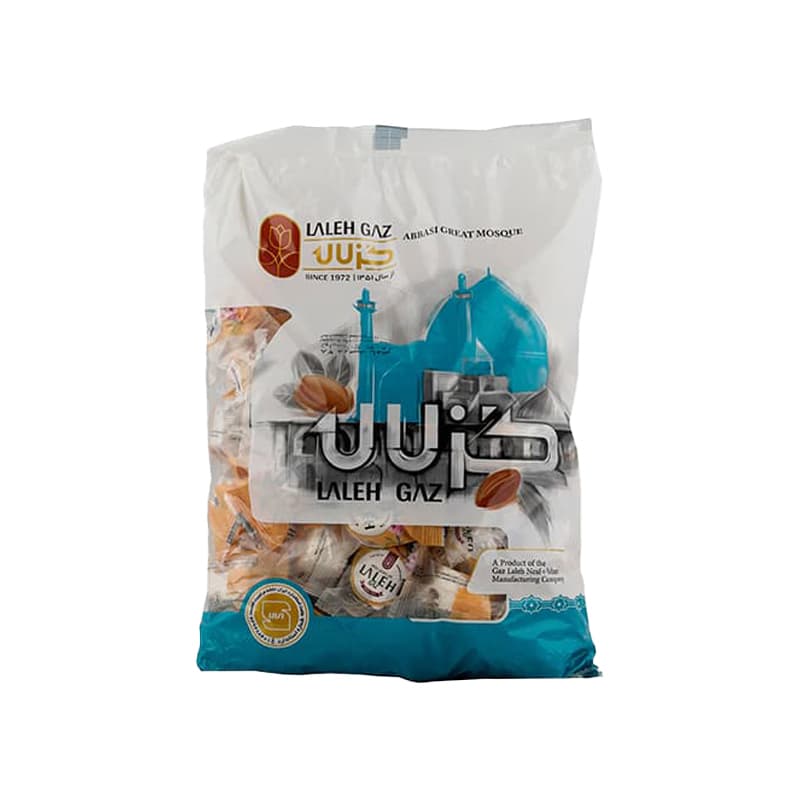 گز لاله لقمه ۳۸ درصد بادام ۱۰۰۰ گرمی فله