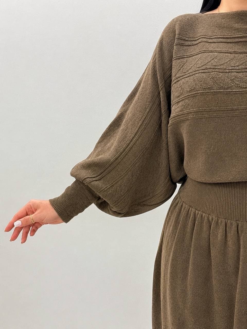 ست رویه و دامن طرحدار در شش رنگ و فری سایز — تصویر ۵