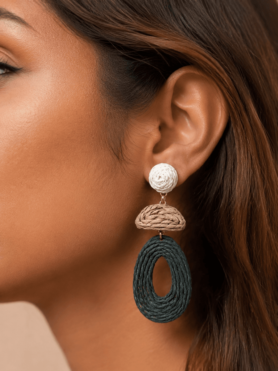 گوشواره حصیری تابستانه کد gh1697 گالری موژان حیدری