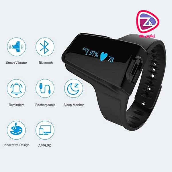 دستگاه پالس اکسیمتر مچی Checkme O2 MAX + مچ بند آنالیز خواب — تصویر ۵