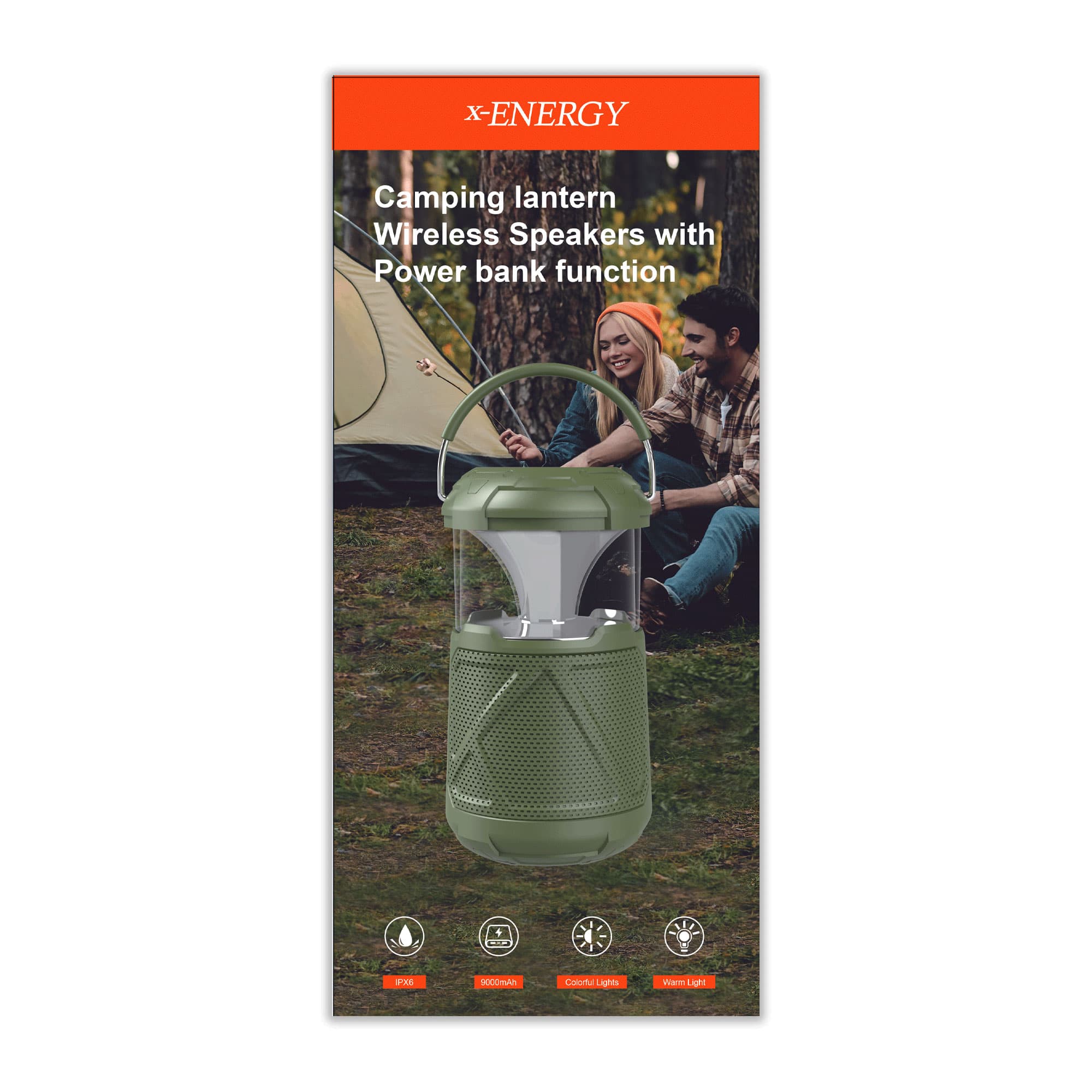اسپیکر بلوتوثی قابل حمل ایکس-انرژی مدل CampBox — تصویر ۶