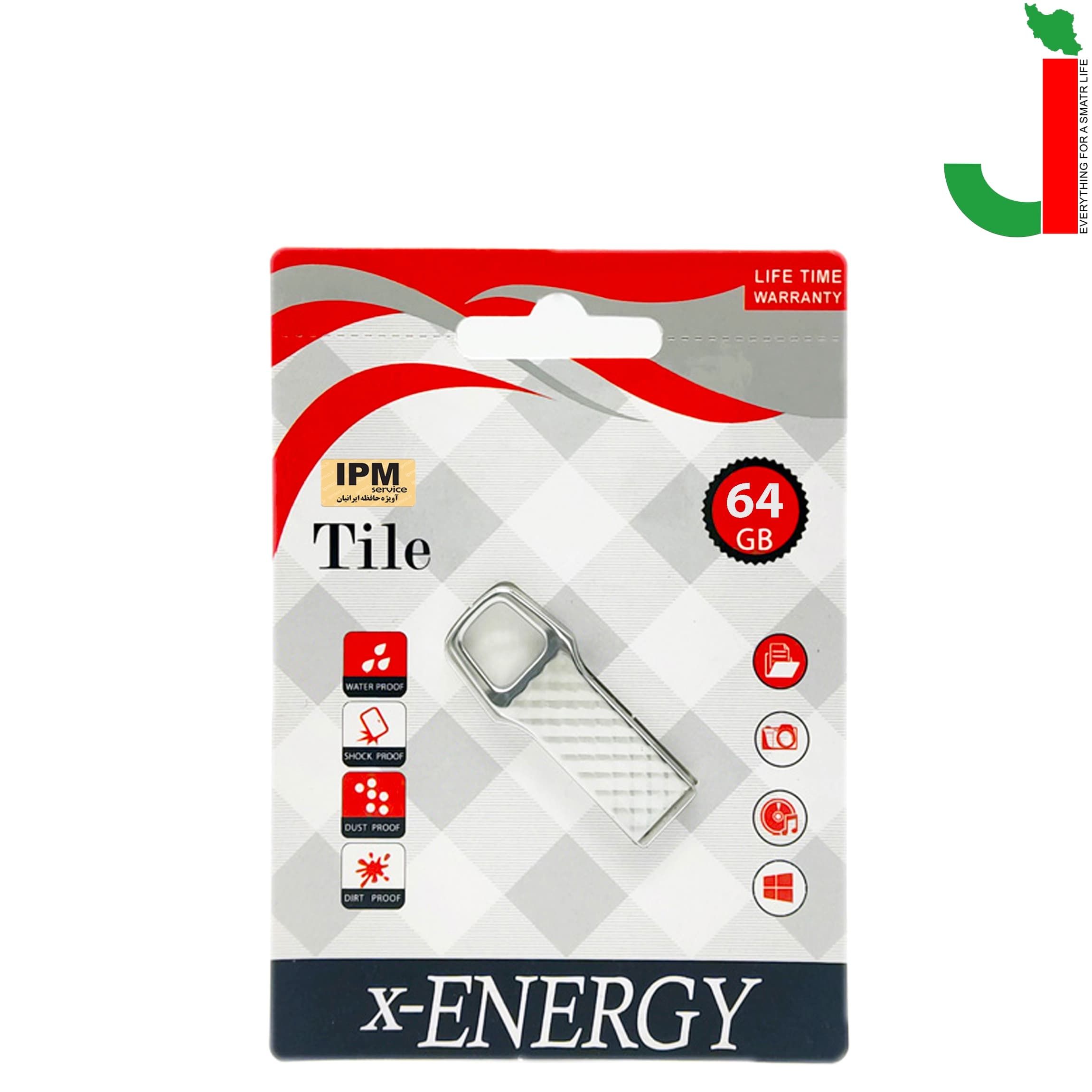 فلش مموری ایکس-انرژی مدل TILE USB 3.0 ظرفیت 64 گیگابایت — تصویر ۴