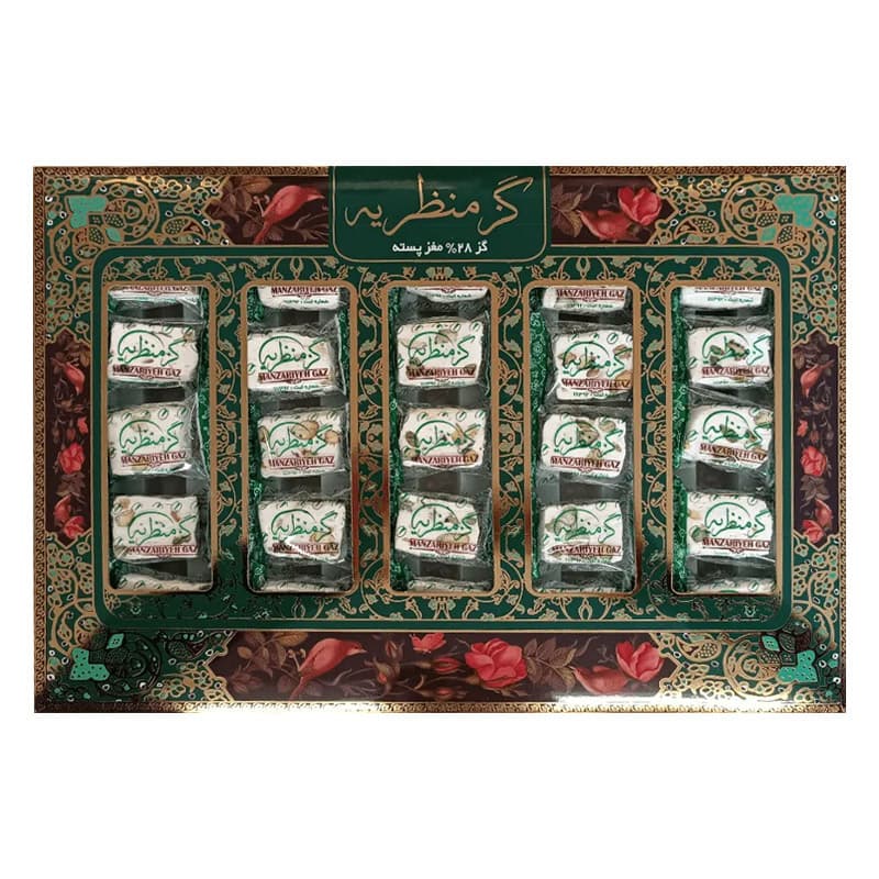 گز منظریه لقمه ۲۸ درصد پسته ۴۰۰ گرمی
