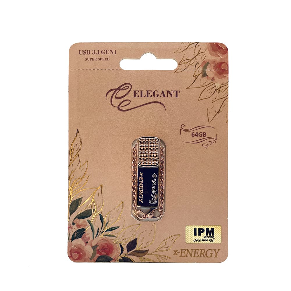 فلش مموری ایکس انرژی مدل ELEGANT USB 3.1 ظرفیت 64 گیگابایت — تصویر ۲