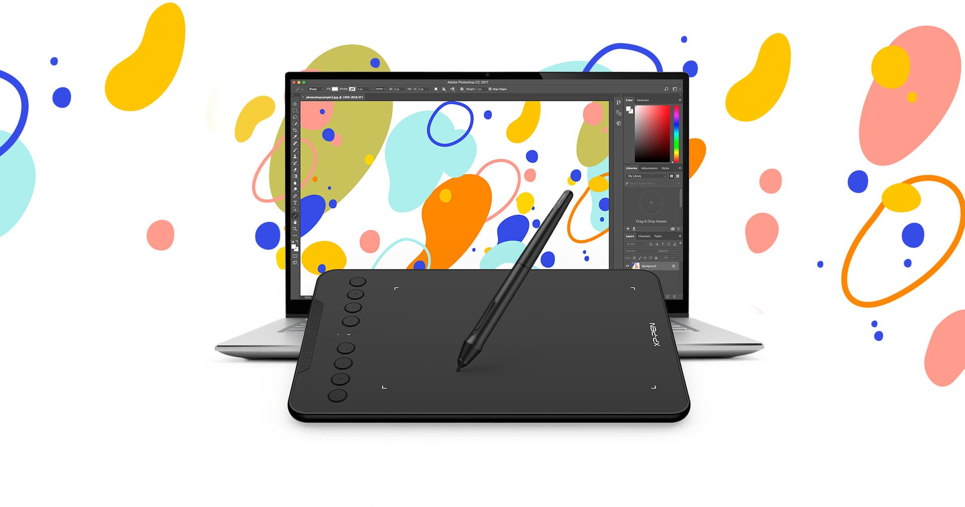 قلم نوری ایکس پی پن XP-PEN Deco Mini 7w V2 — تصویر ۳