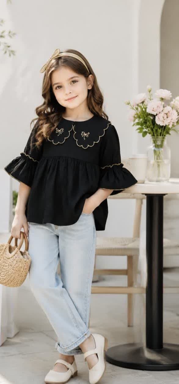 شومیز یقه گلدوزی شده جنس اطلس درجه یک بدون ابرفت و چروک