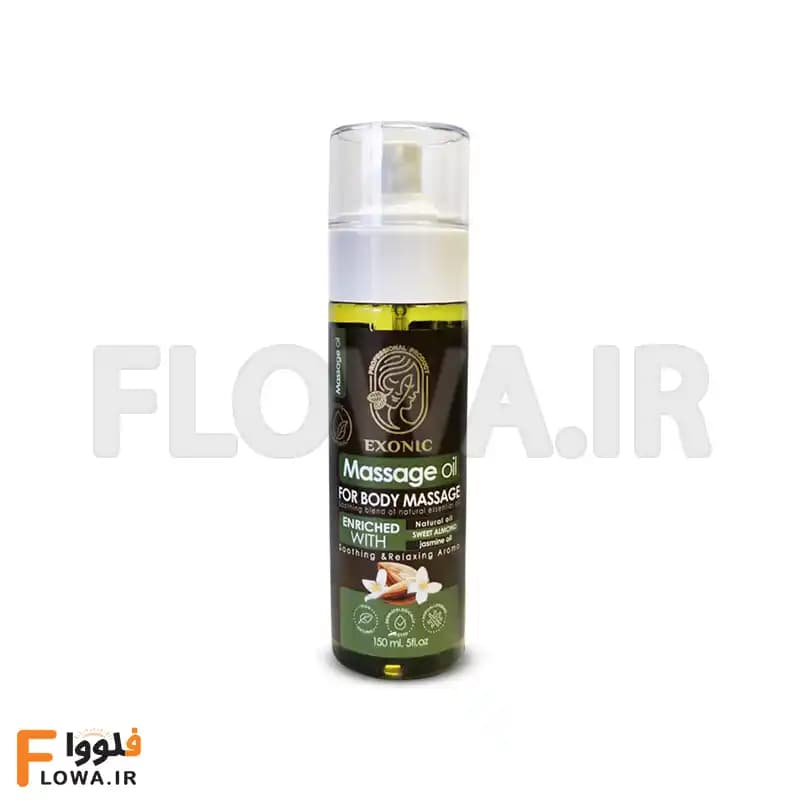 روغن ماساژ بدن حاوی روغن بادام شیرین و روغن یاس اکسونیک — تصویر ۲