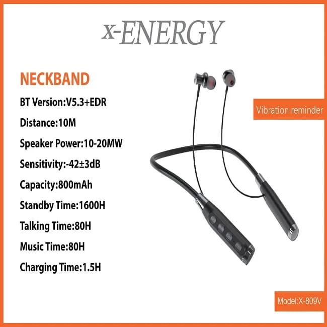 هدفون بلوتوثی ایکس انرژی مدل X-809 V — تصویر ۴