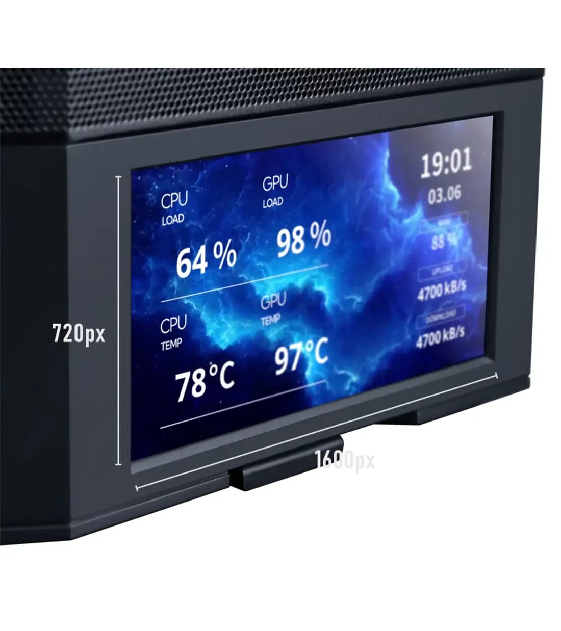 کیس کامپیوتر گیمینگ لیان لی مدل LANCOOL 207 DIGITAL BLACK — تصویر ۷
