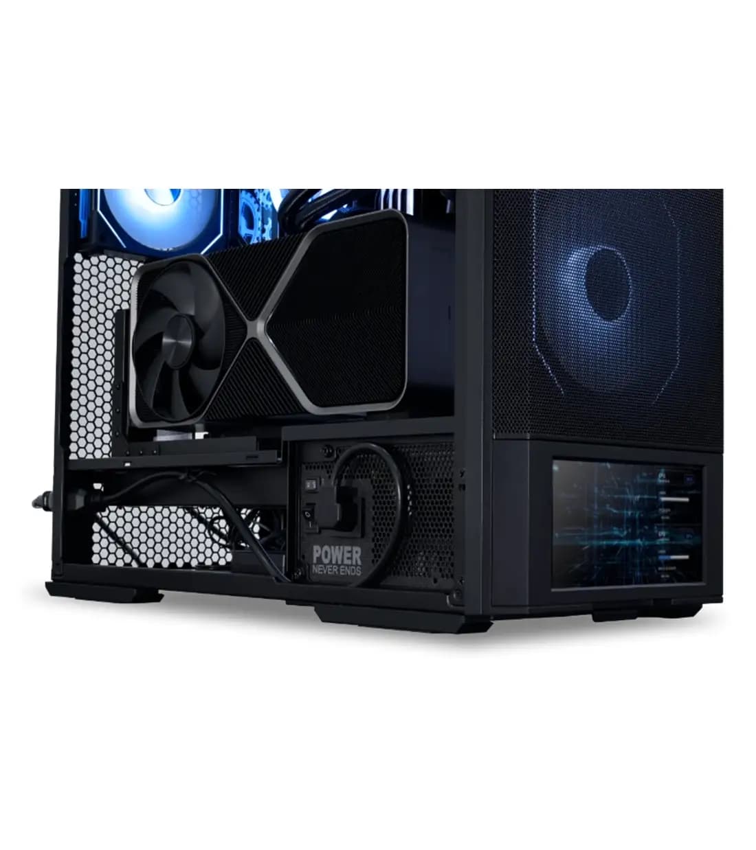 کیس کامپیوتر گیمینگ لیان لی مدل LANCOOL 207 DIGITAL BLACK — تصویر ۸