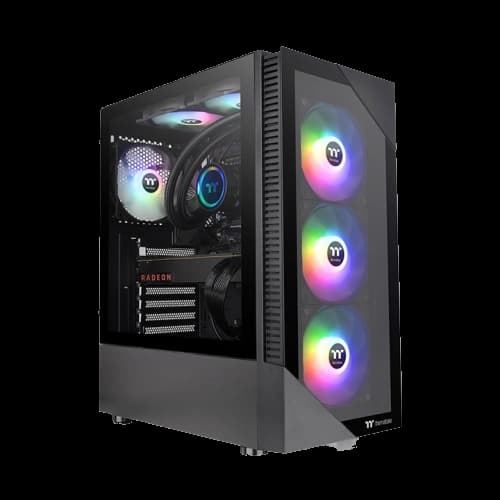 کیس کامپیوتر گیمینگ ترمالتیک مدل VIEW 200 TG ARGB CHASSIS BLACK — تصویر ۲