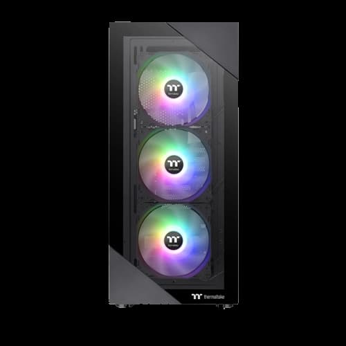 کیس کامپیوتر گیمینگ ترمالتیک مدل VIEW 200 TG ARGB CHASSIS BLACK — تصویر ۴
