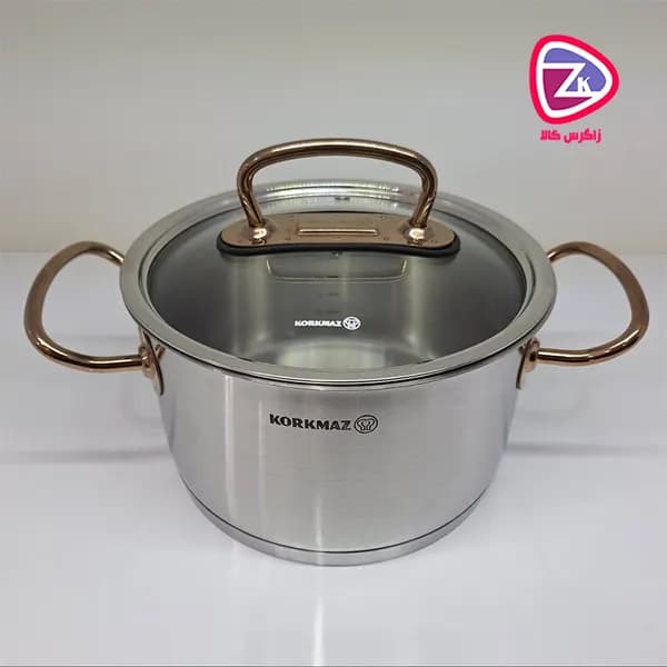 سرویس قابلمه ۸ پارچه استیل کرکماز A1149 پرولین Korkmaz Proline — تصویر ۴