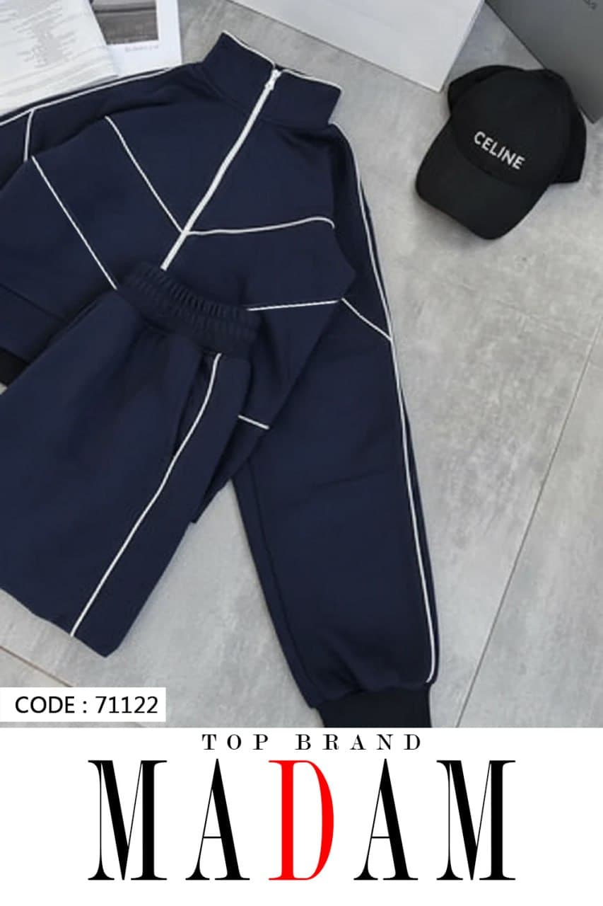 ست بامبر و شلوار بگ‌جنس دورس داخل کرکBomber pants set