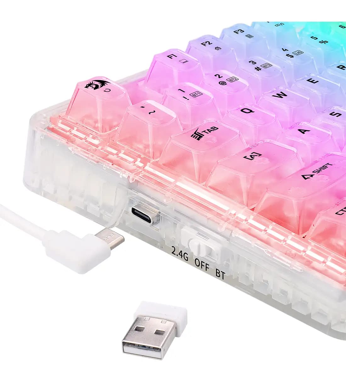 کیبورد گیمینگ ردراگون مدل ELF K649 CT RGB PRO WLS — تصویر ۷