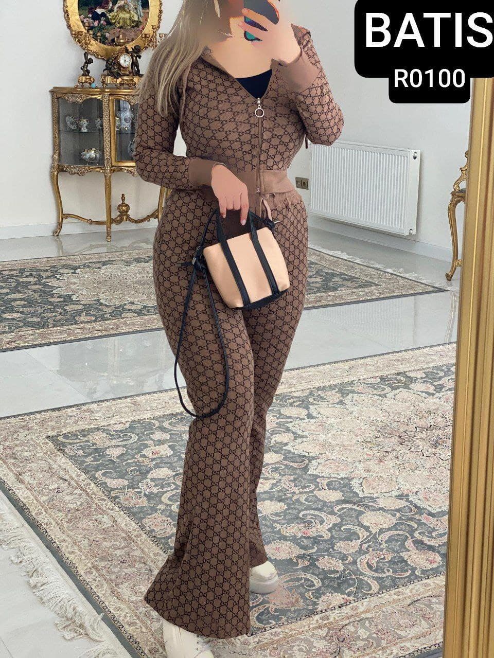 ست دوتیکه لاکچری جنس غواصی مازراتیTwo-piece set