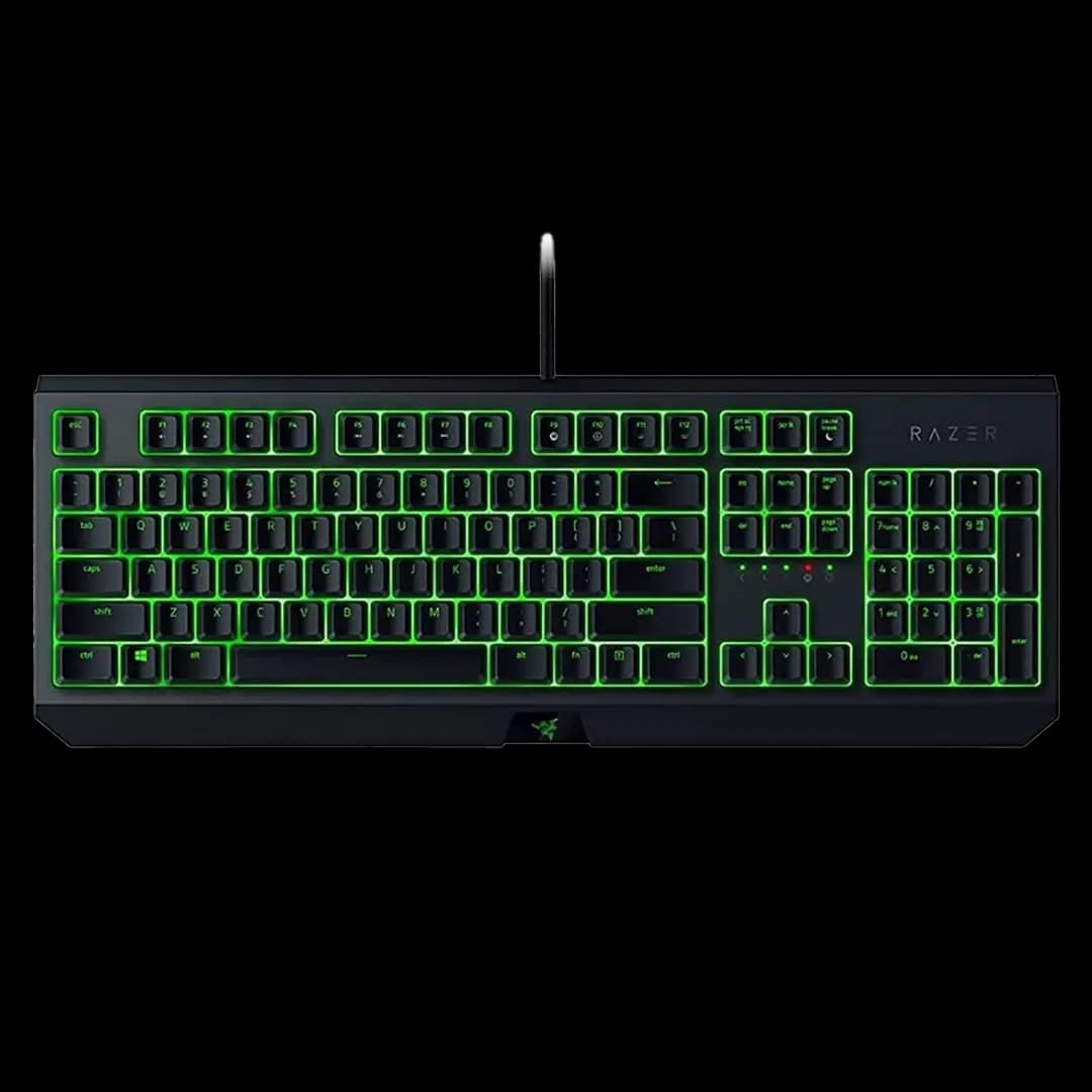 کیبورد گیمینگ ریزر مدل BLACKWIDOW ESSENTIAL GREEN SWITCH WRD