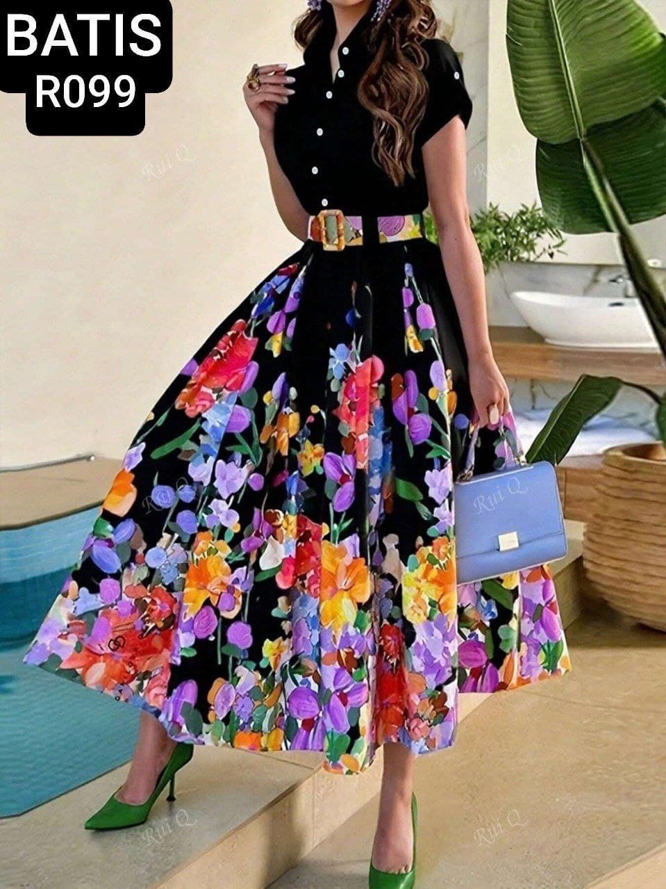 پیراهن مجلسی جنس کرپ خاویاریEvening dress