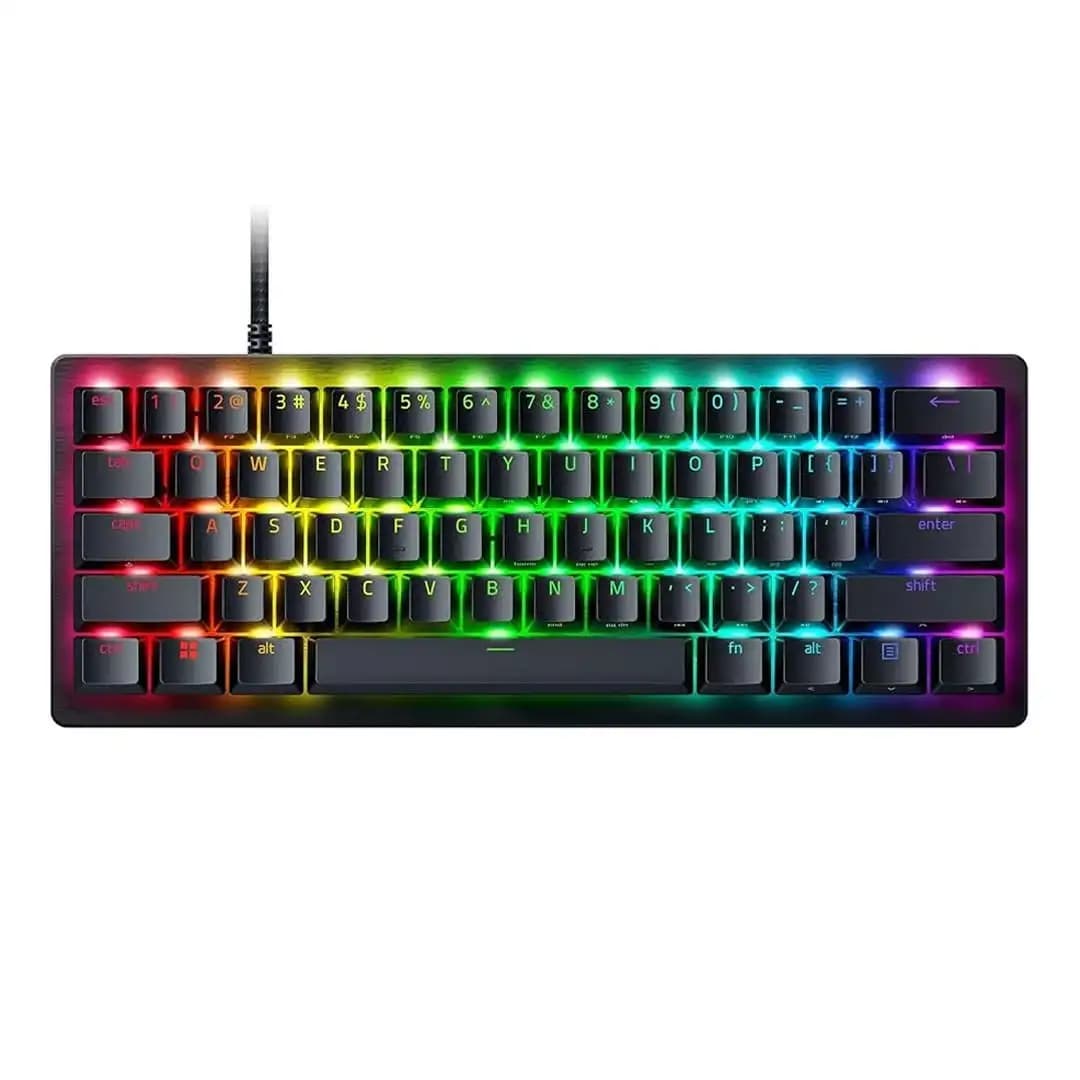 کیبورد گیمینگ ریزر مدل HUNTSMAN V3 PRO MINI ANALOG SWITCH WRD