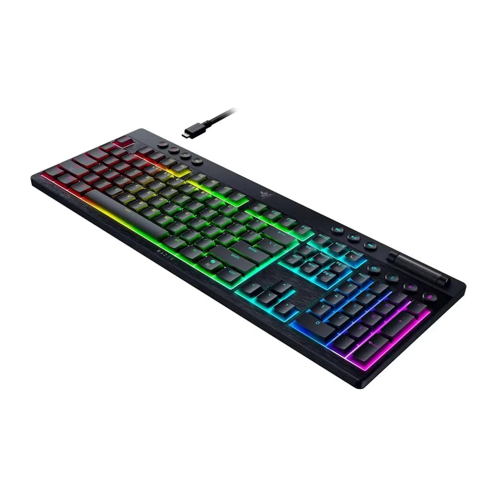 کیبورد گیمینگ ریزر مدل BLACKWIDOW V4 LOW PROFILE HYPERSPEED YELLOW SWITCH WLS — تصویر ۴