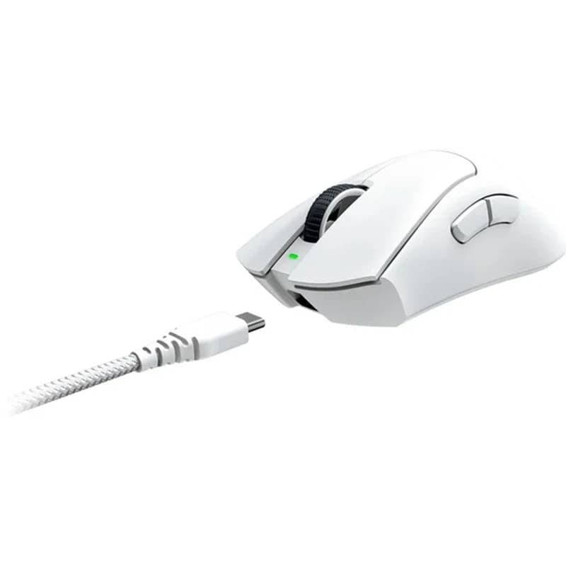 موس گیمینگ ریزر مدل DEATHADDER V3 PRO WHITE WLS — تصویر ۴