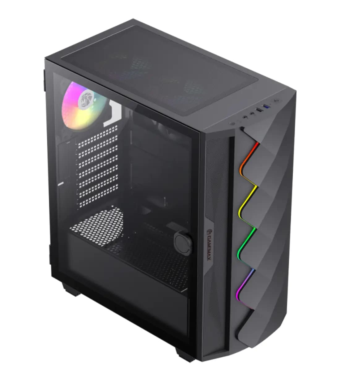 کیس کامپیوتر گیمینگ GAMEMAX DIAMOND CP BLACK — تصویر ۳
