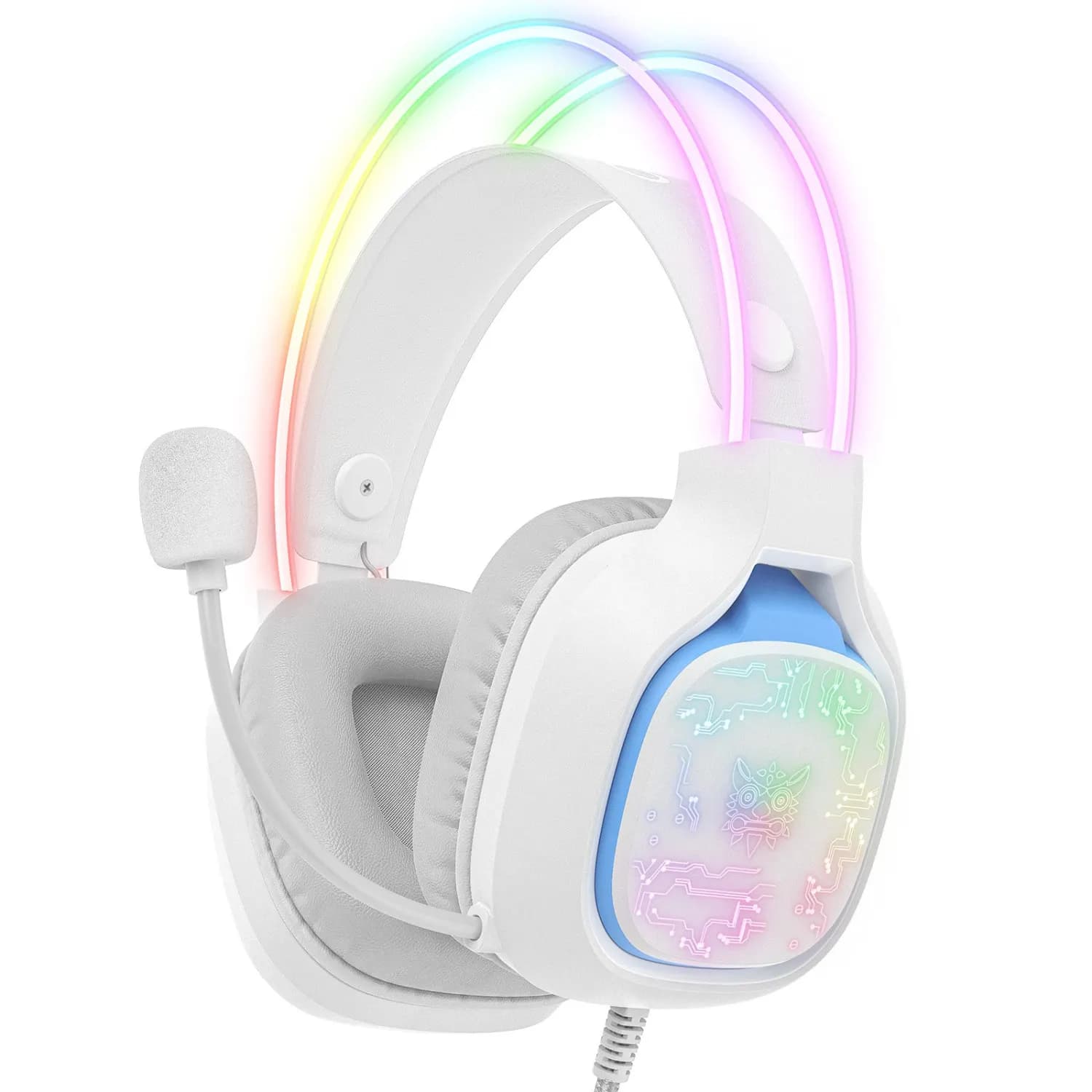 هدست گیمینگ اونیکوما مدل X22 WHITE RGB WRD — تصویر ۲