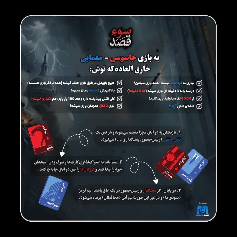 بازی کارتی سوء قصد — تصویر ۴