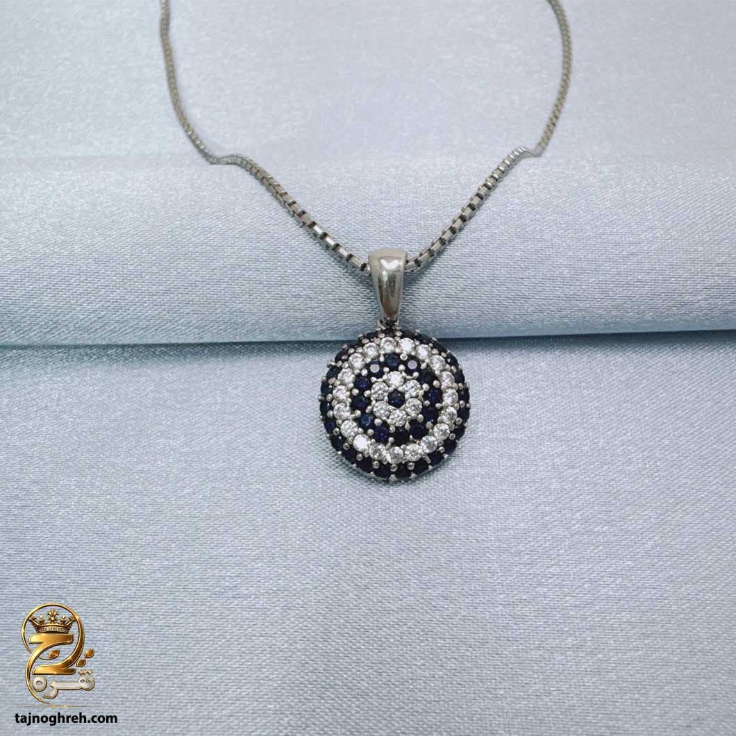 گردنبند نقره زنانه چشم نظر مدل ZSW Z126 — تصویر ۲