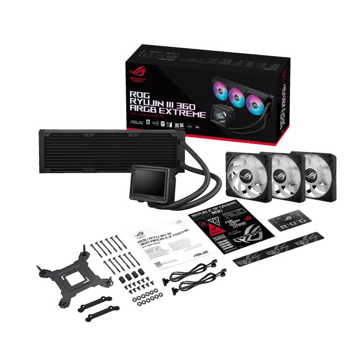 خنک کننده مایع پردازنده ASUS ROG RYUJIN III 360 ARGB Extreme — تصویر ۶