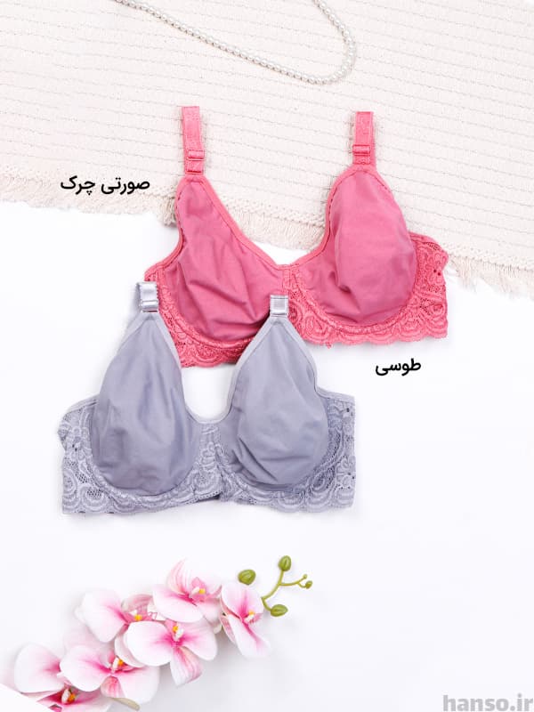 سوتین پرسی نخ و دانتل فنردار کرالاستر کد 760 — تصویر ۵
