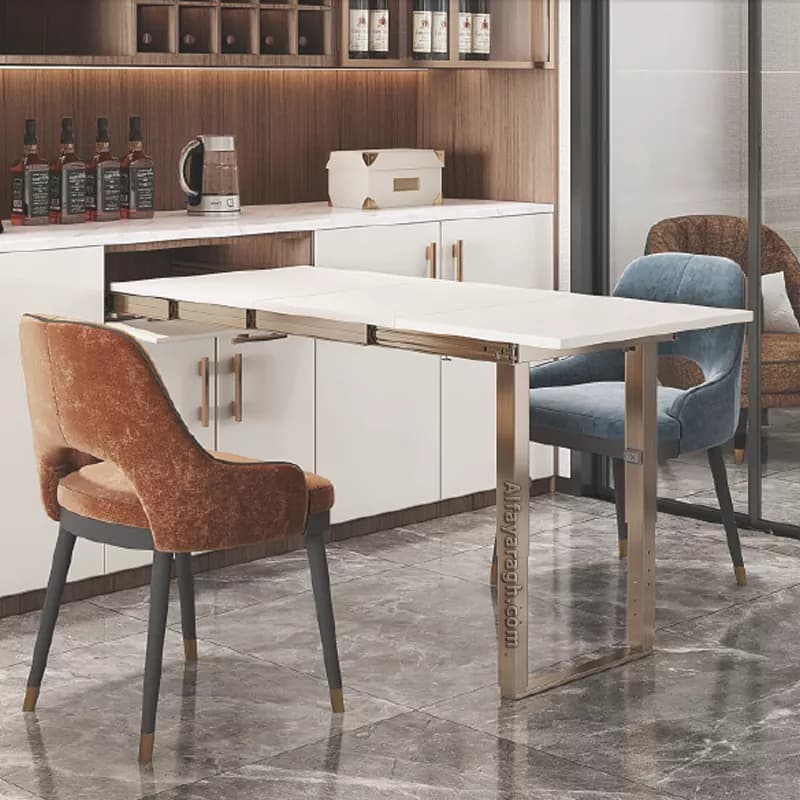 مکانیزم میز ریلی مخفی پایه دار ملونی مدل 9260 — تصویر ۴