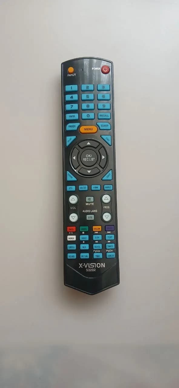 ریموت کنترل تلویزیون ایکس ویژن سری k3d100
