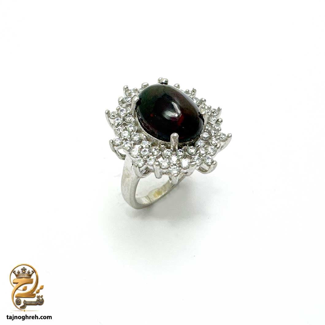 انگشتر نقره زنانه با سنگ اوپال مدل RSW F89 — تصویر ۲