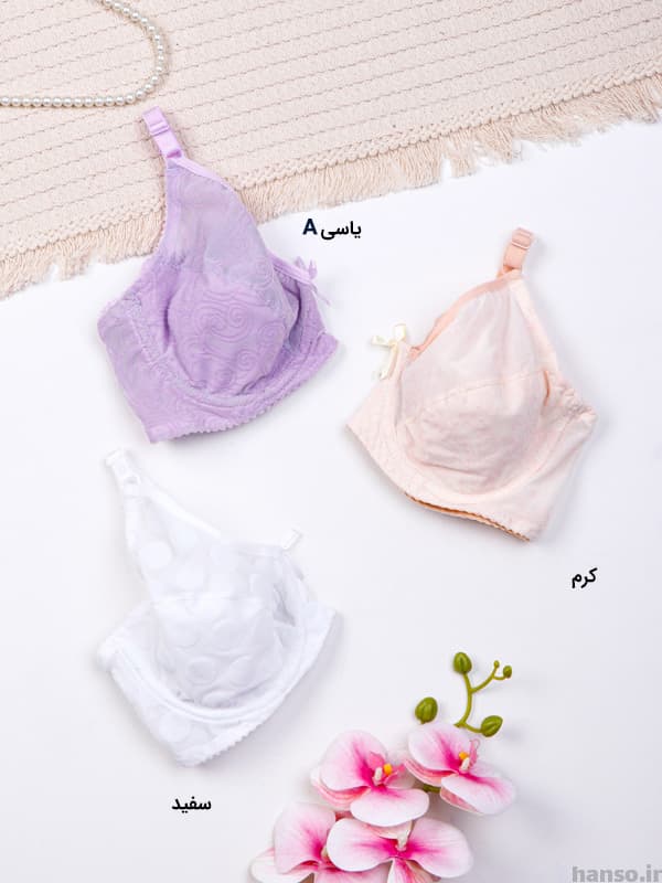 ست شورت و سوتین فنردار توری ژوبین کد 213 — تصویر ۵