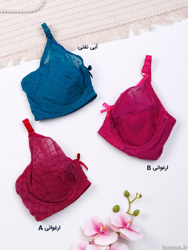 ست شورت و سوتین فنردار توری ژوبین کد 213 — تصویر ۶
