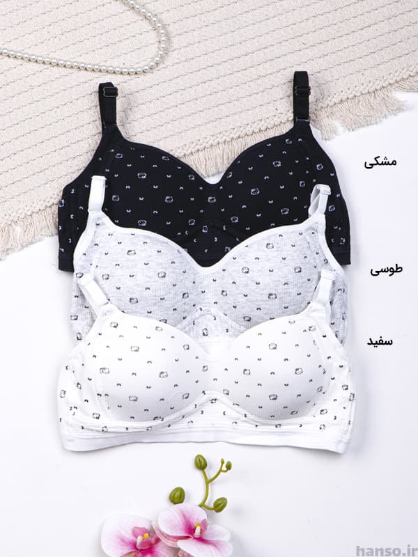 سوتین اسفنجی بدون فنر کد D01 — تصویر ۳
