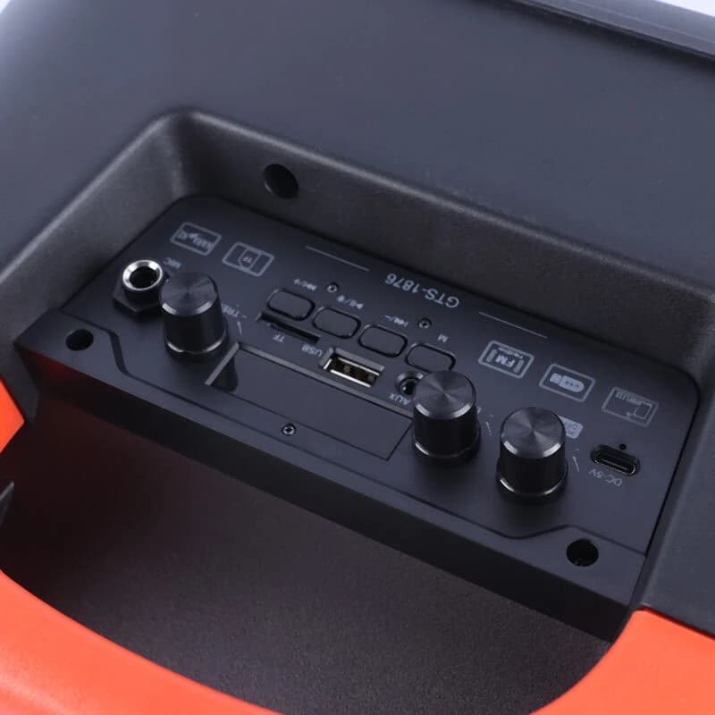 اسپیکر بلوتوثی گریت نایس GTS-1876 (اورجینال) + میکروفون و ریموت کنترل — تصویر ۲