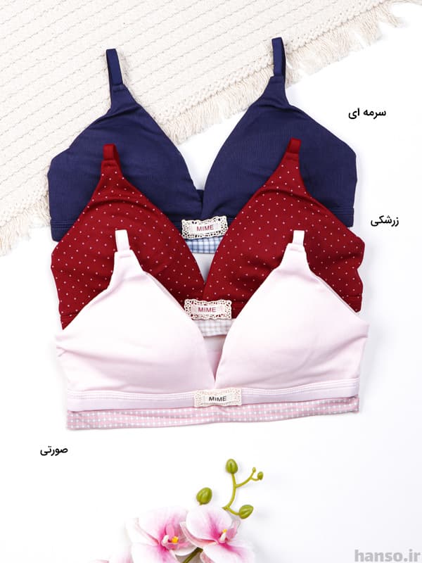 ست شورت و سوتین اسفنجی بدون فنر کد 1260 — تصویر ۴